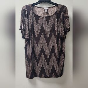 CHICO'S Travelers Brown Top